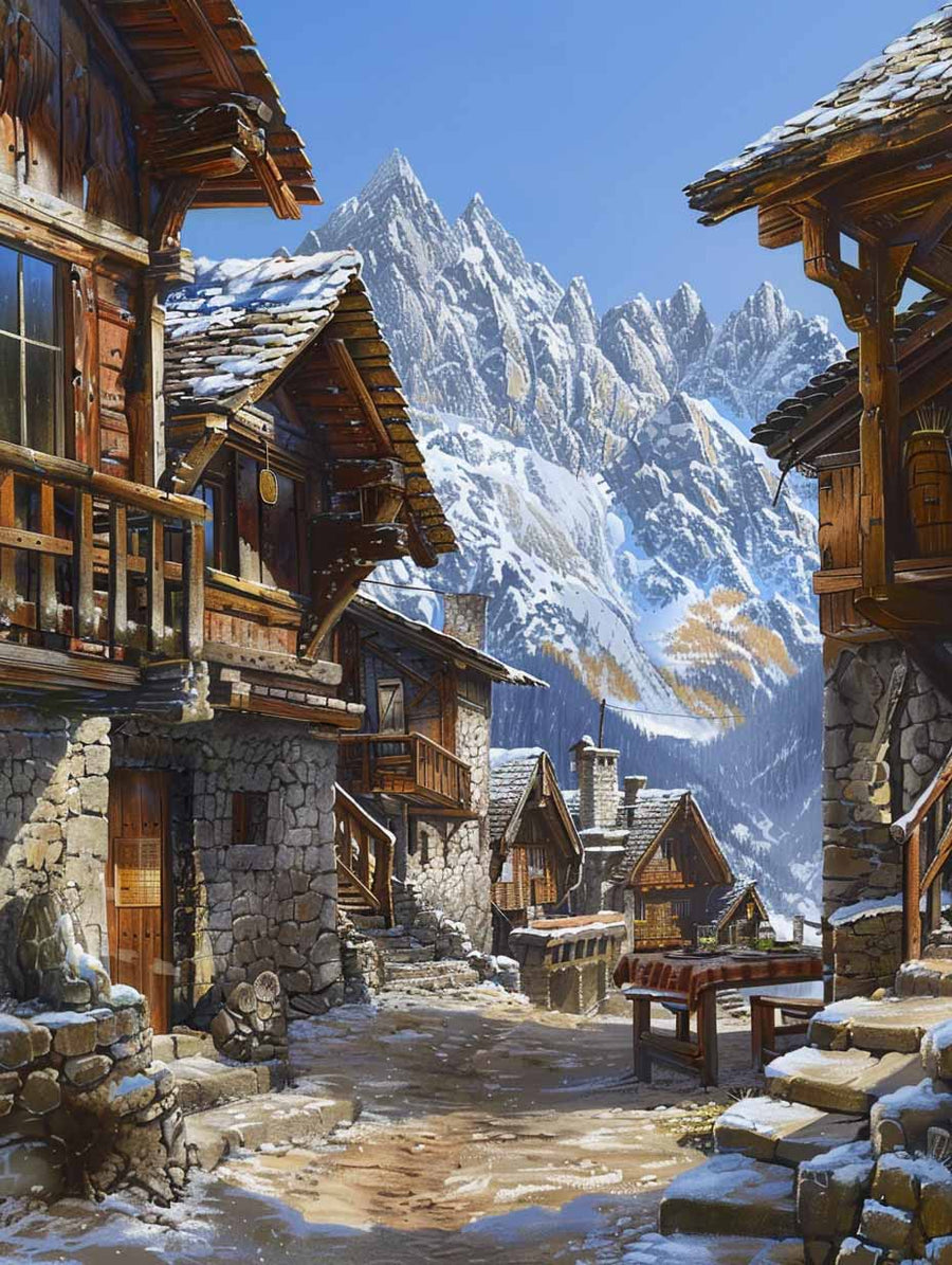 ダイヤモンドアートクラブ  Covered Village Amazon.com: DIAMOND ART CLUB Red Covered Bridge Diamond Painting