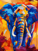 Bold Elephant Diamond Painting - A Color Explosion of Art and Creativity