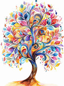 Colourful Flourish – A Radiant Diamond Painting Tree