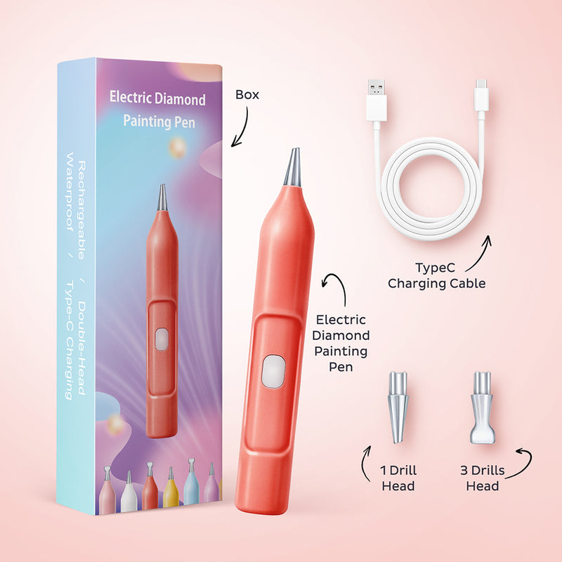 Stylo à ventouse électrique pour peinture au diamant - Récupération facile des diamants