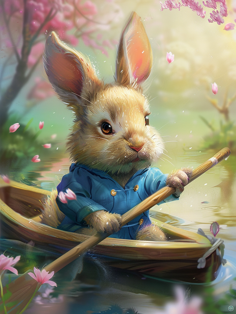 Romantic Rowing Bunny