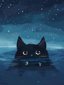 Starry Night Cat