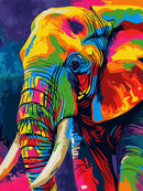 Vibrant Rainbow Elephant