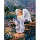 Angel Girl Watering Plants Diamond Painting Diamond Art Kit