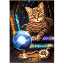 Animal Cat Magic Ball Wizard Diamond Painting Diamond Art Kit