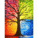 Beautiful Rainbow Tree Diamond Painting Diamond Art Kit