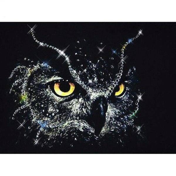 Black Owl Diamond Painting Diamond Art Kit