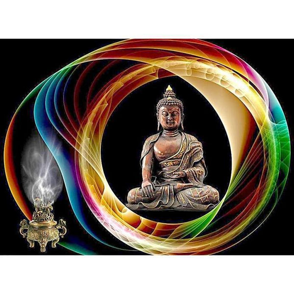 Buddha In Spiritual Sphere Diamond Painting Diamond Art Kit