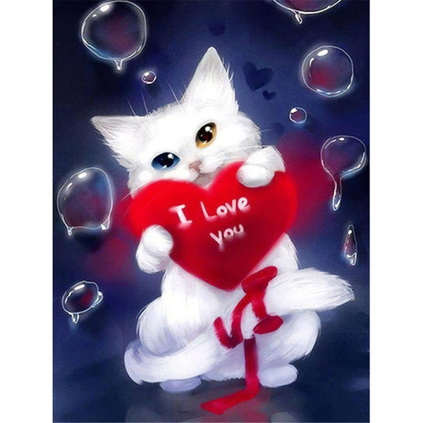 Cat Love Diamond Painting Diamond Art Kit