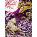 Chinese Dragon Fighting Tiger Diamond Painting Diamond Art Kit
