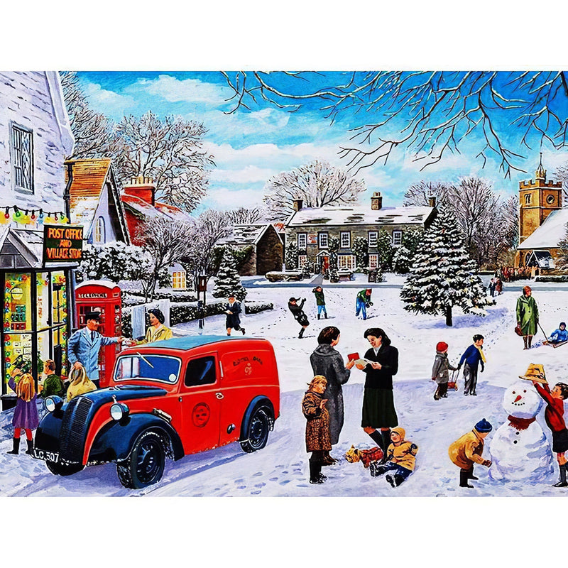 Christmas Field Diamond Painting Diamond Art Kit