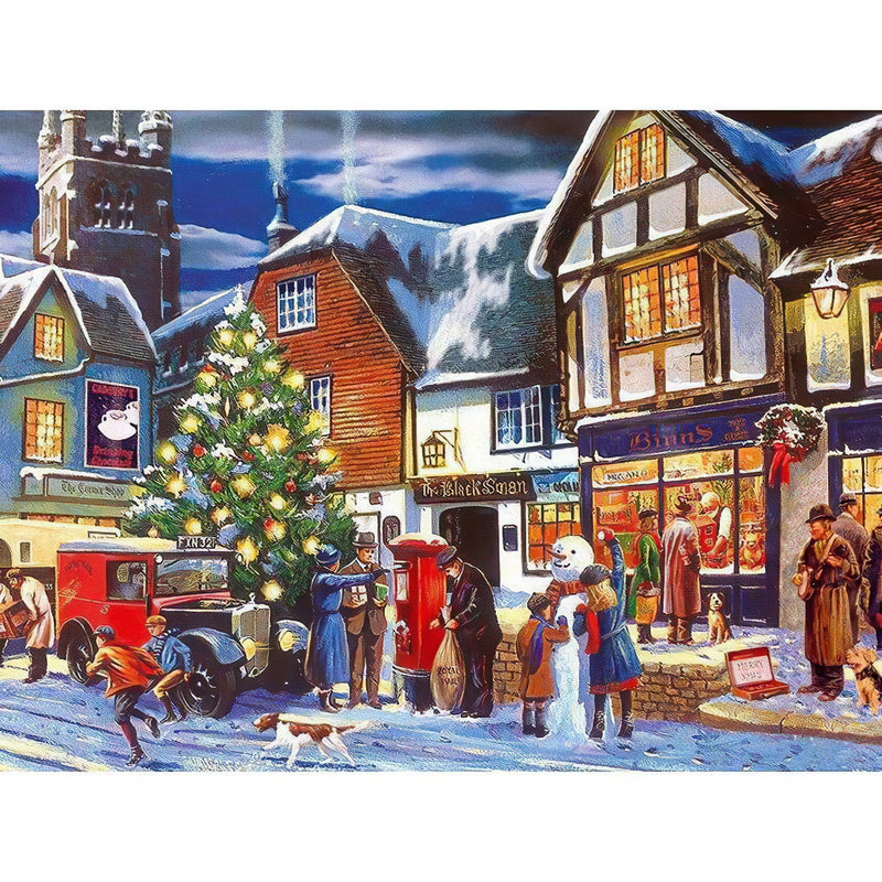 Christmas In The Lateral Road Diamond Painting Diamond Art Kit