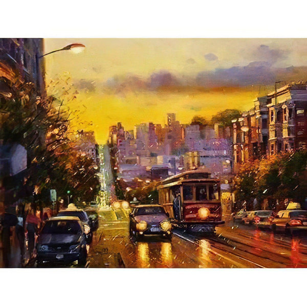 City On Rainy Days Diamond Painting Diamond Art Kit