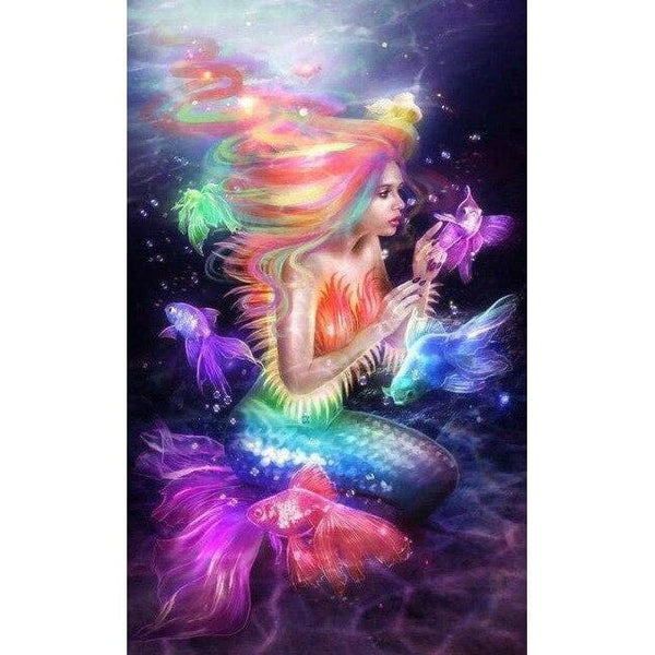 Colorful Mermaid Diamond Painting Diamond Art Kit