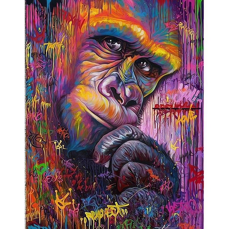 Colorful Monkey Diamond Painting Diamond Art Kit