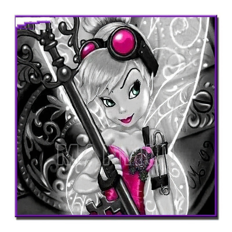 Fairy With Pink Bell Diamond Painting Diamond Art Kit