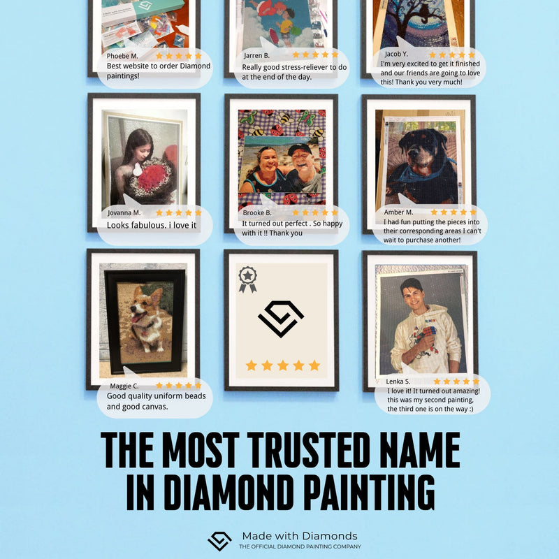 Made with Diamonds rated as The Best Diamond Painting Company