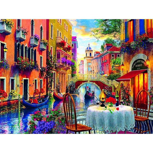 Great Time Next To Canal Diamond Painting Diamond Art Kit