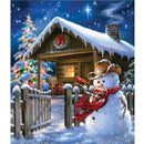 Guarding Your House Snowman Diamond Painting Diamond Art Kit