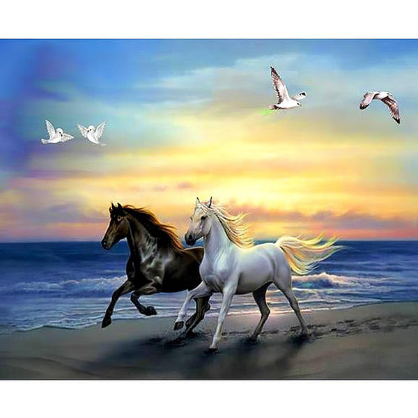 Horse By The Sea Diamond Painting Diamond Art Kit