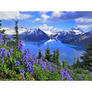 Lake Lavender Diamond Painting Diamond Art Kit