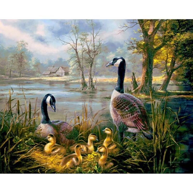 Little Duck Hut Diamond Painting Diamond Art Kit