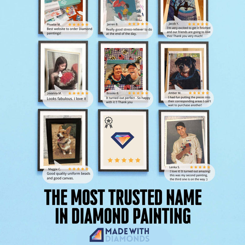 Made with Diamonds rated as The Best Diamond Painting Company