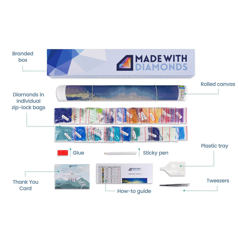 Madone Diamond Painting Kit Content