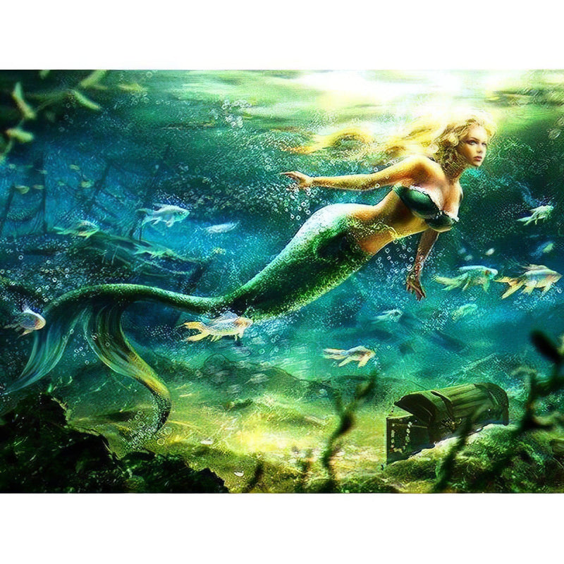 Mermaid Under The Sea Diamond Painting Diamond Art Kit