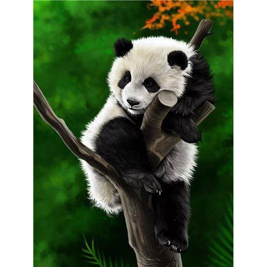 Panda Sleeps On The Tree Diamond Painting Diamond Art Kit