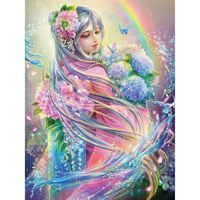 Rainbow Angel Diamond Painting Diamond Art Kit