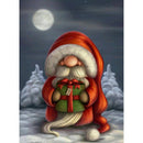 Santa Claus Cartoon Tree Moon Snow Diamond Painting Diamond Art Kit