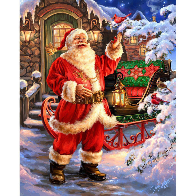 Santa'S House Diamond Painting Diamond Art Kit