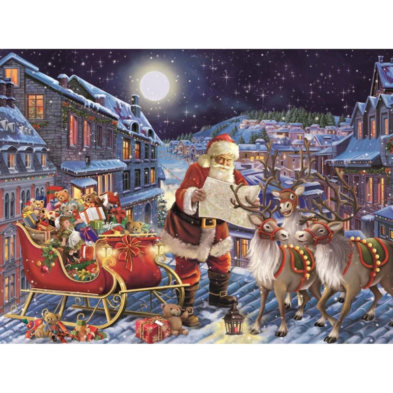 Santa's Map Diamond Painting Diamond Art Kit