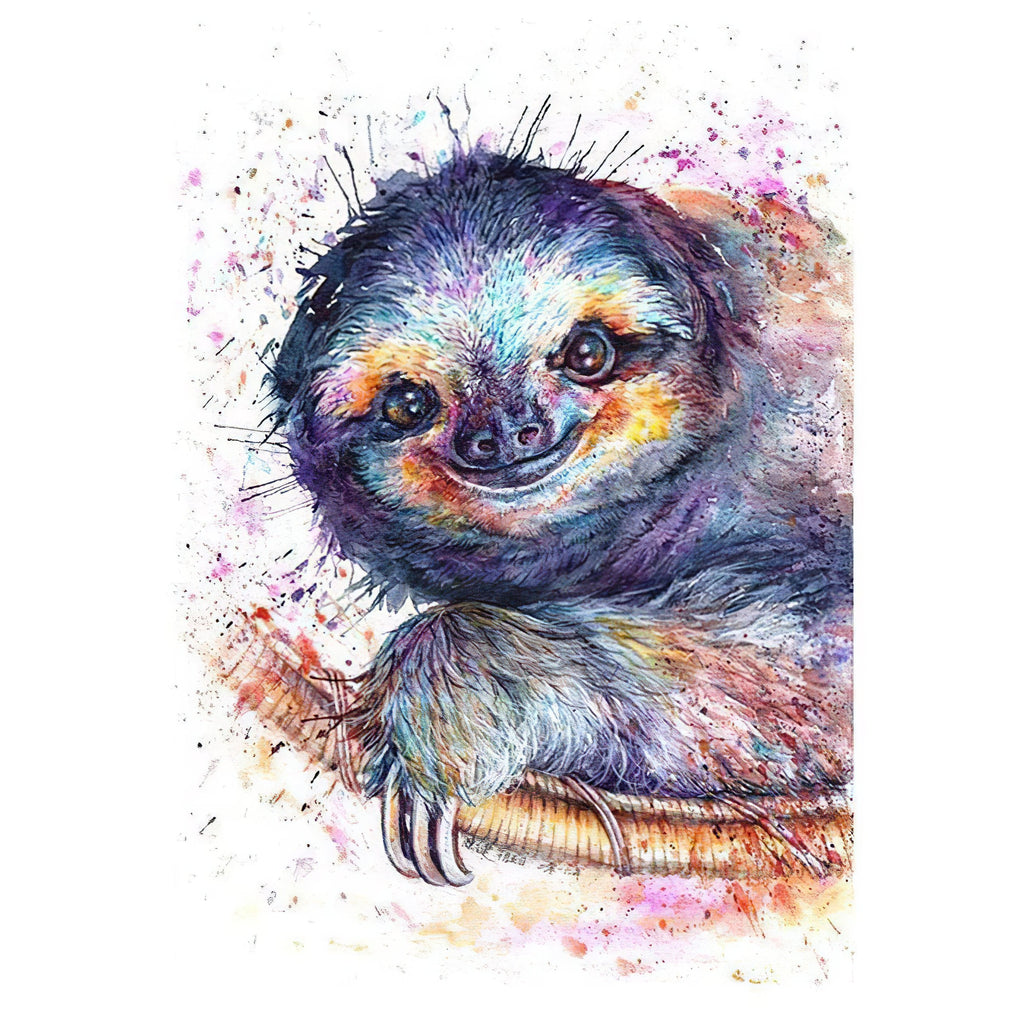 Sloth Drawing Kit Sloth | Diamond Painting Kit | Diamond Art Kit