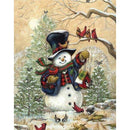 Snowman and Colorful Birds Diamond Painting Diamond Art Kit