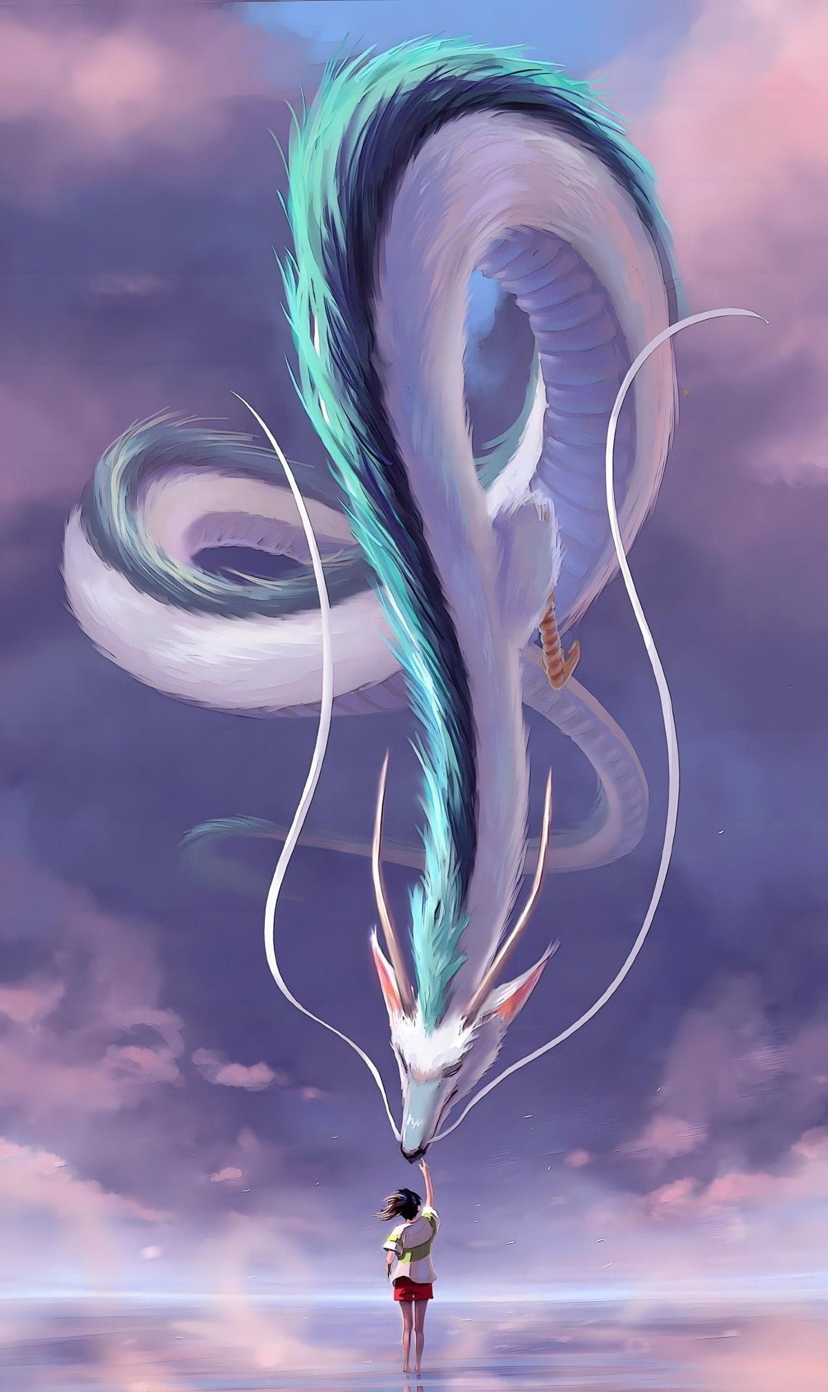 Spirited Away Chihiro and Haku | Diamond Painting Kit | Diamond Art