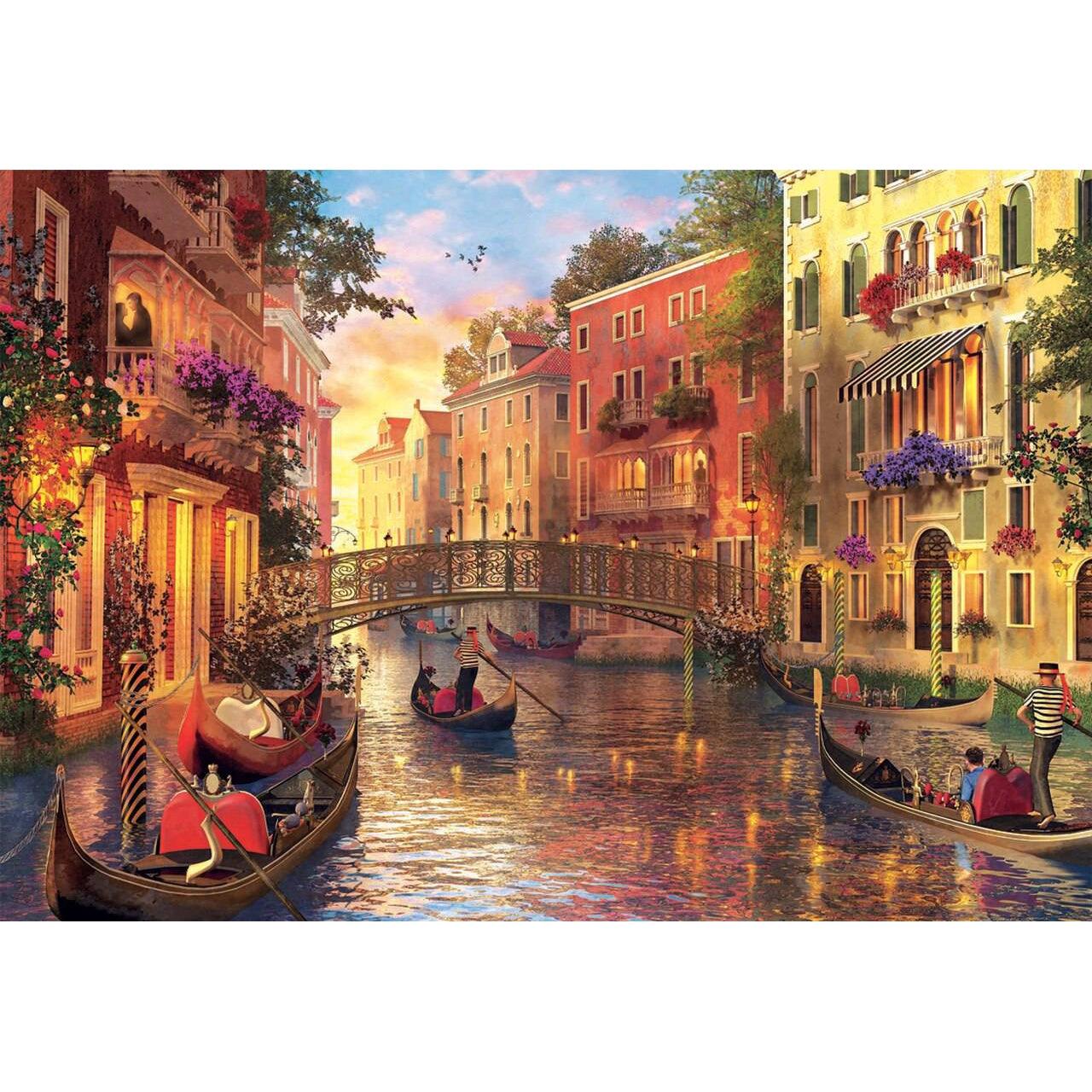 Sunset Venice City Bridge | Diamond Painting Kit | Diamond Art Kit