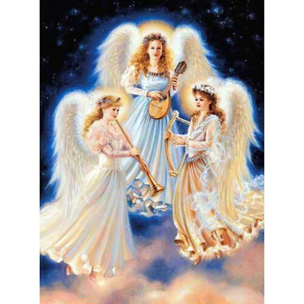 Three Girl Angels Diamond Painting Diamond Art Kit