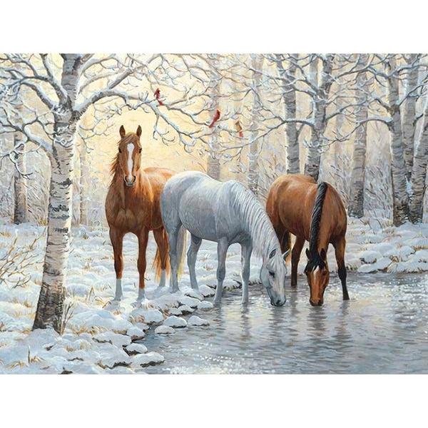 Three Horses Diamond Painting Diamond Art Kit
