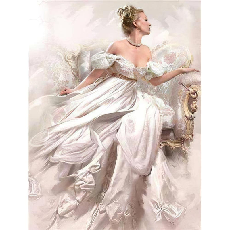 White Beauty Diamond Painting Diamond Art Kit