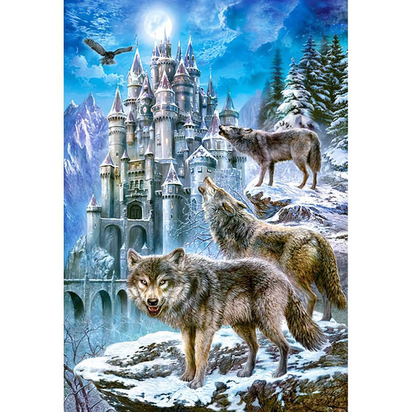 Wolf Castle Diamond Painting Diamond Art Kit
