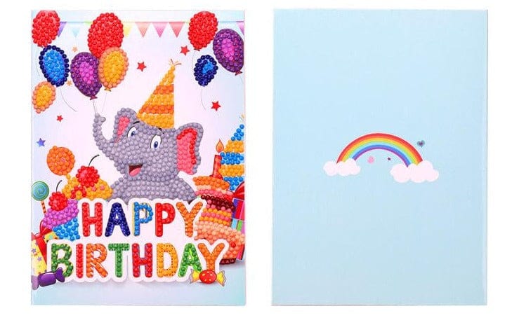 Birthday Card Elephant.