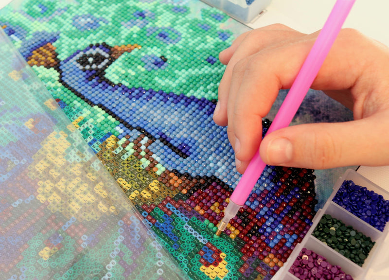 Kit Complet Diamant Painting 189 Pièces - Avec Tablette Lumineuse LED A4 Réglable, Stylos, Rangement - Loisir Créatif
